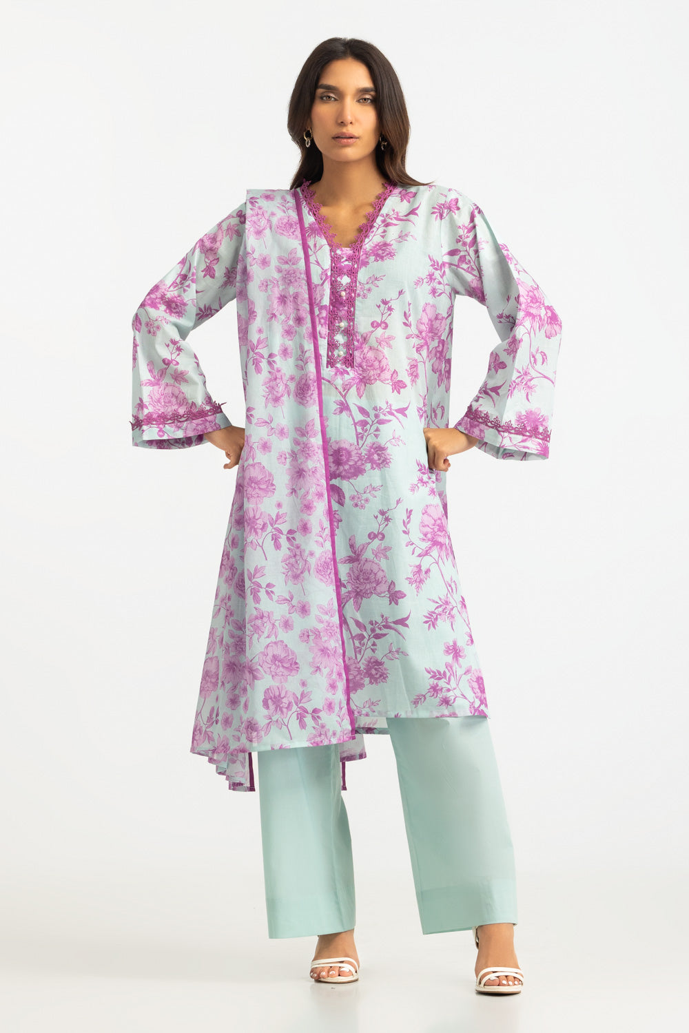 3Pc Lawn Printed Suit