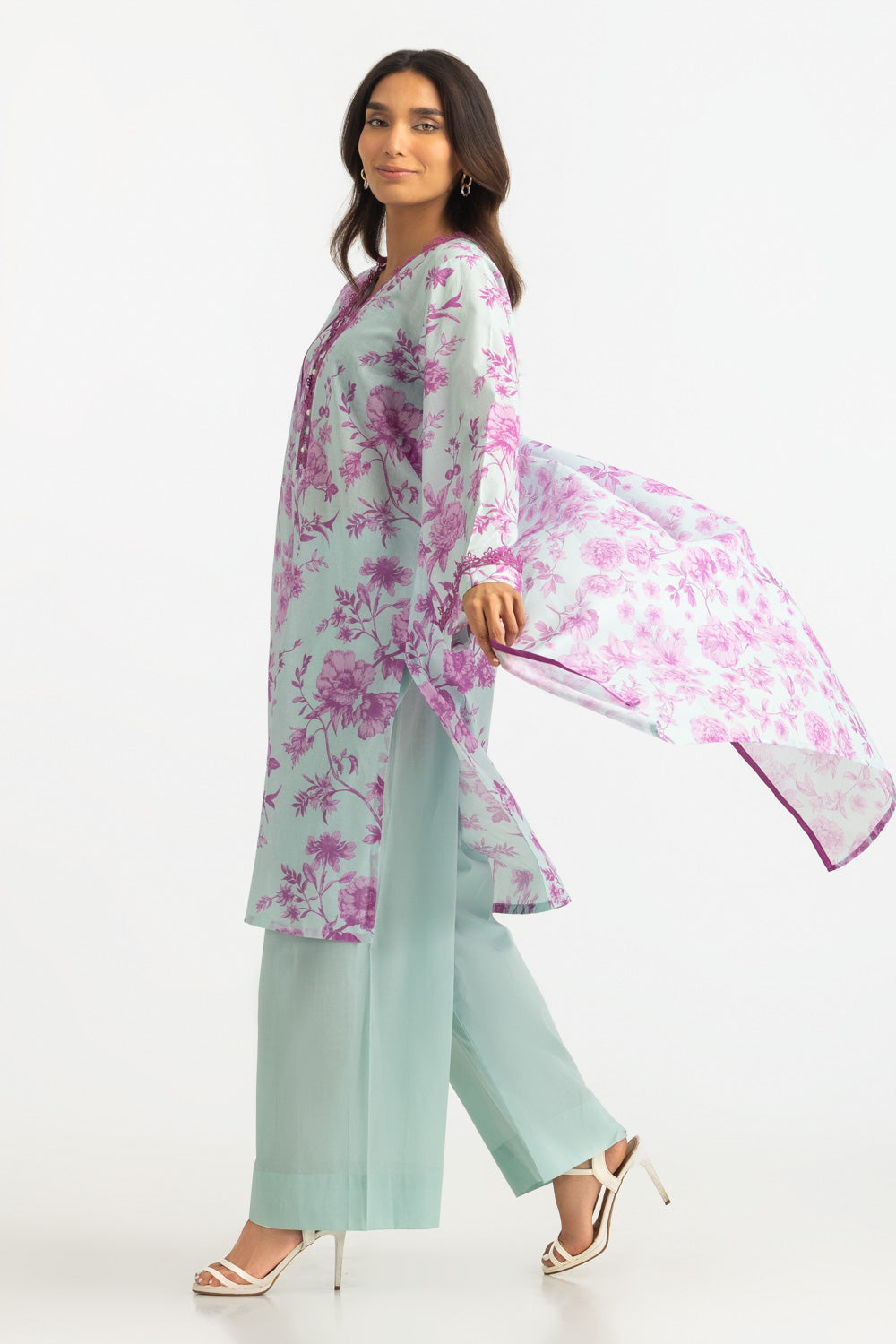3Pc Lawn Printed Suit