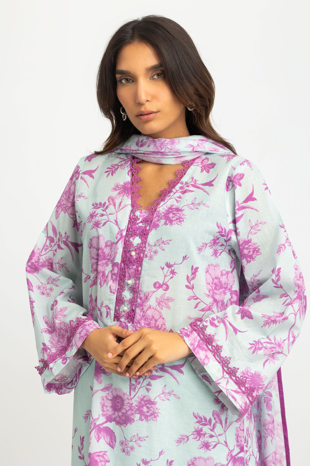 3Pc Lawn Printed Suit