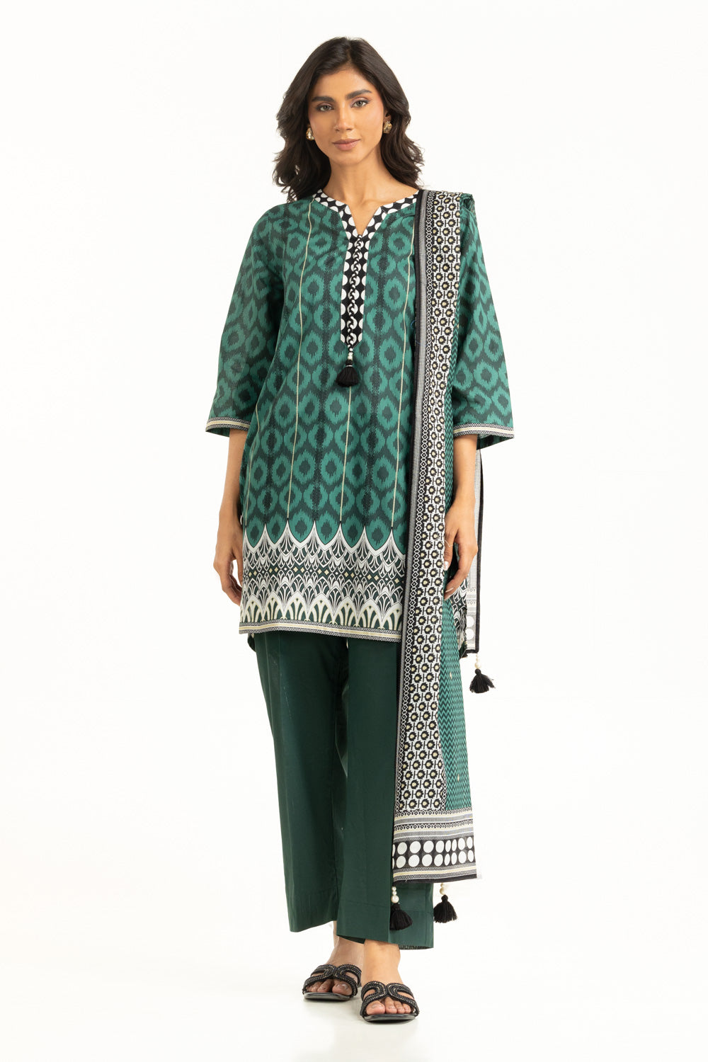 3Pc Lawn Printed Suit