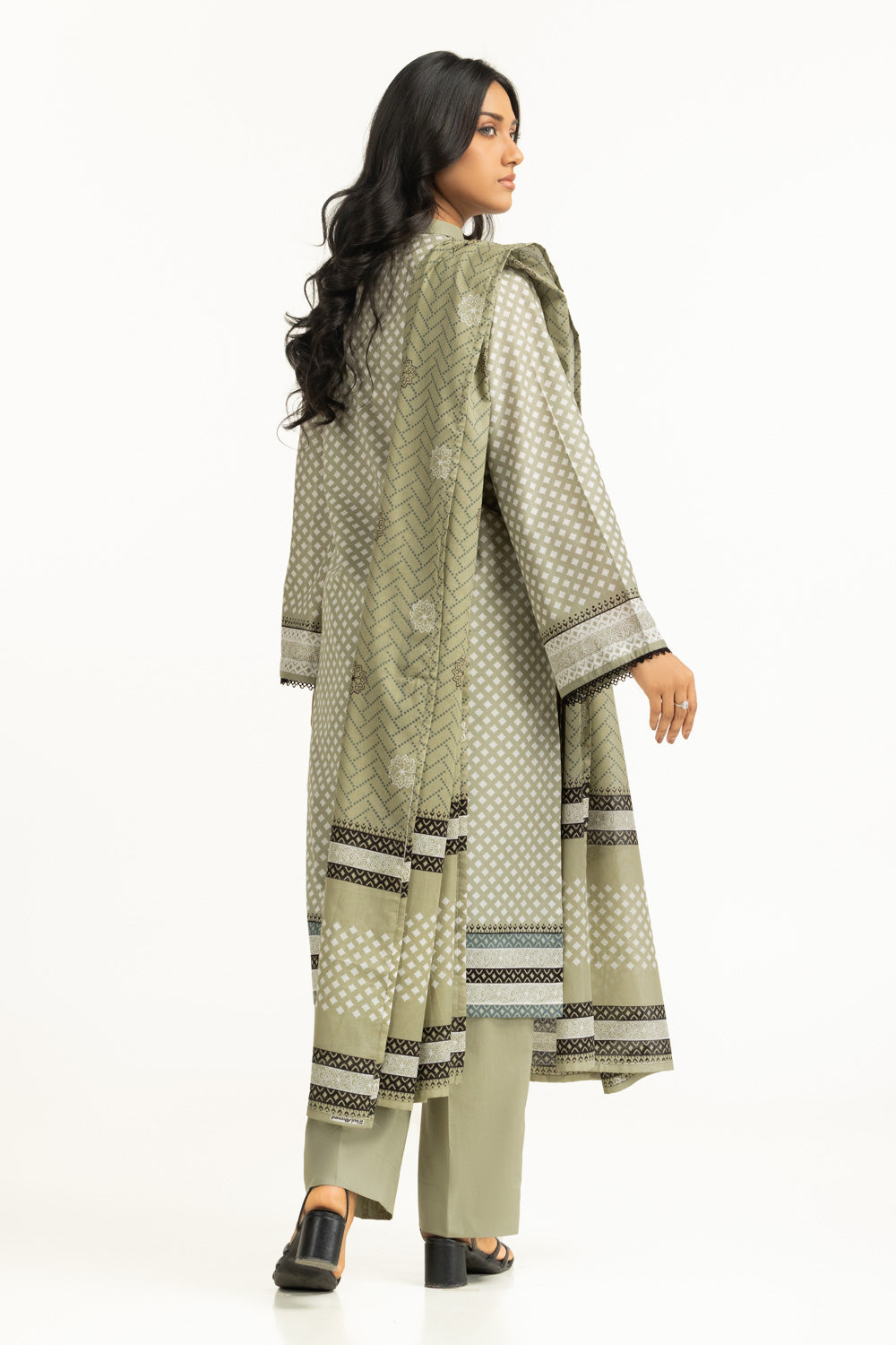 3Pc Lawn Printed Suit