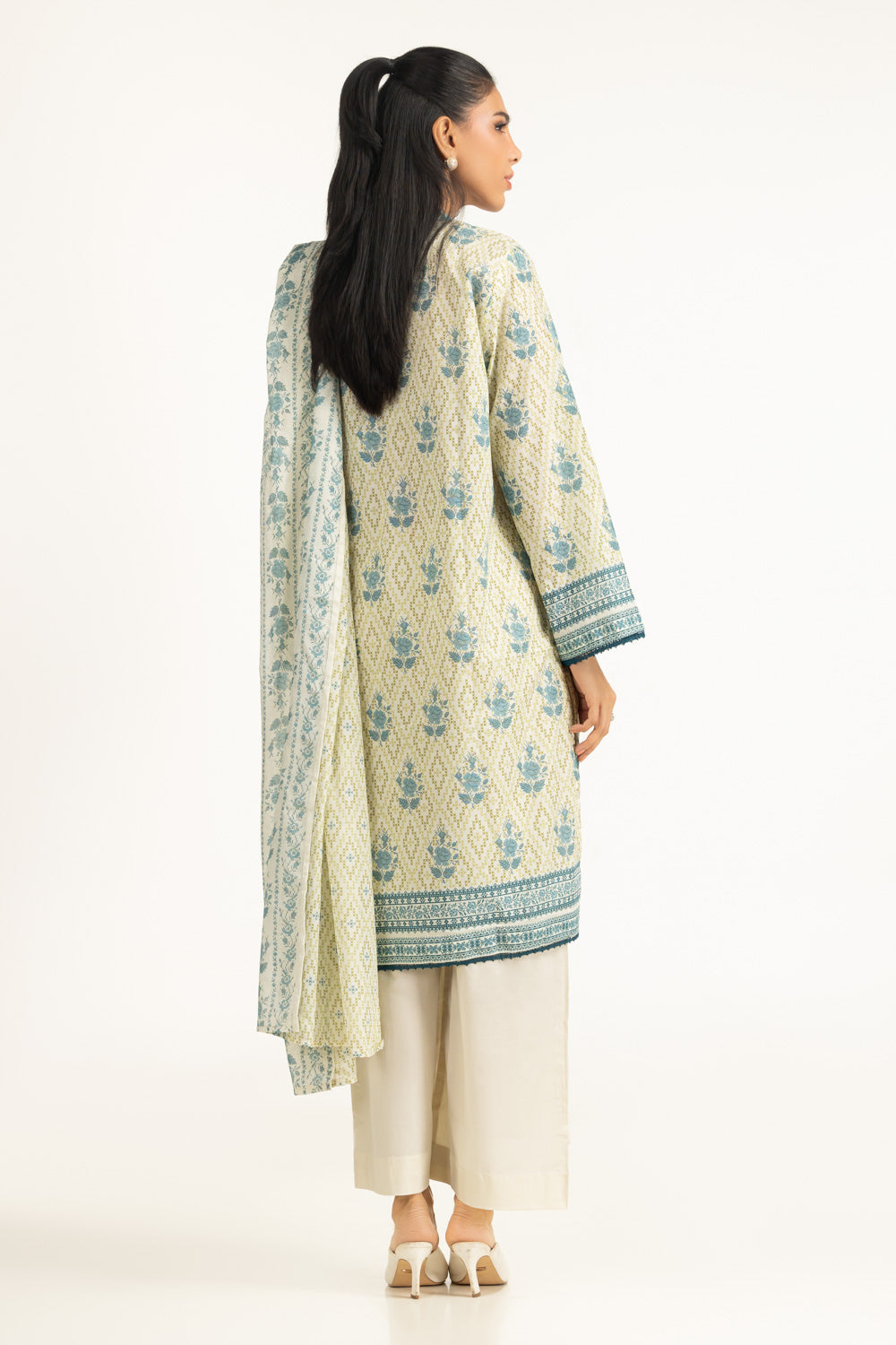 3Pc Lawn Printed Suit