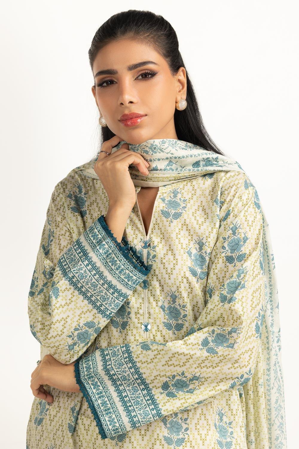 3Pc Lawn Printed Suit