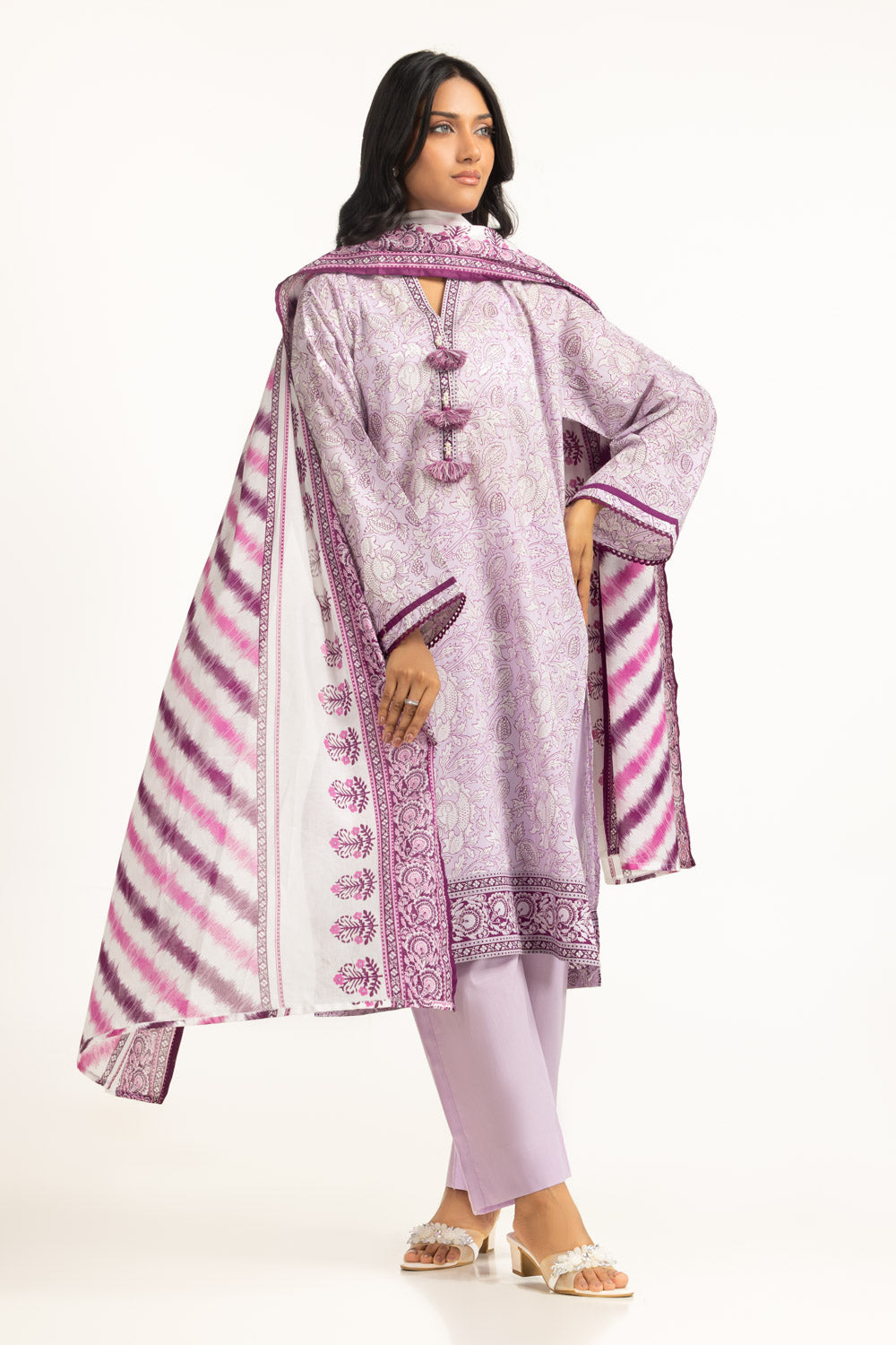 3Pc Lawn Printed Suit