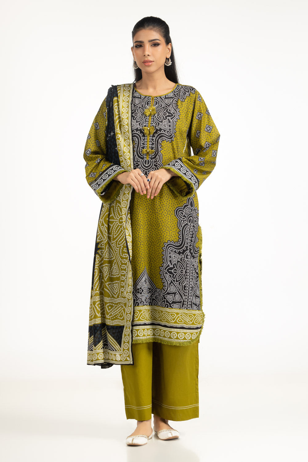 3Pc Lawn Printed Suit