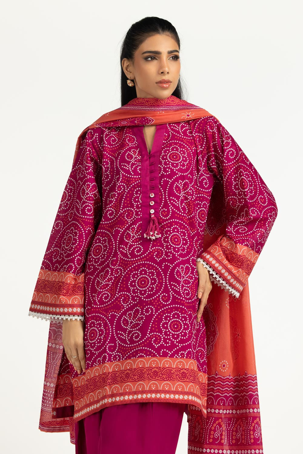 3Pc Lawn Printed Suit