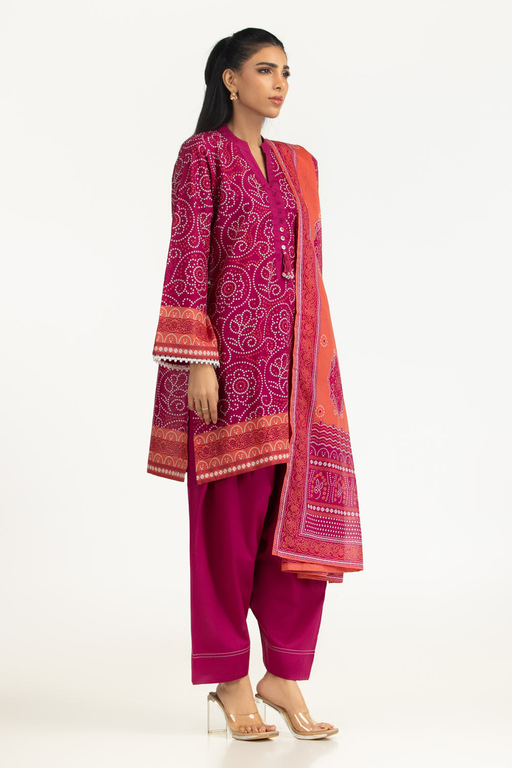 3Pc Lawn Printed Suit