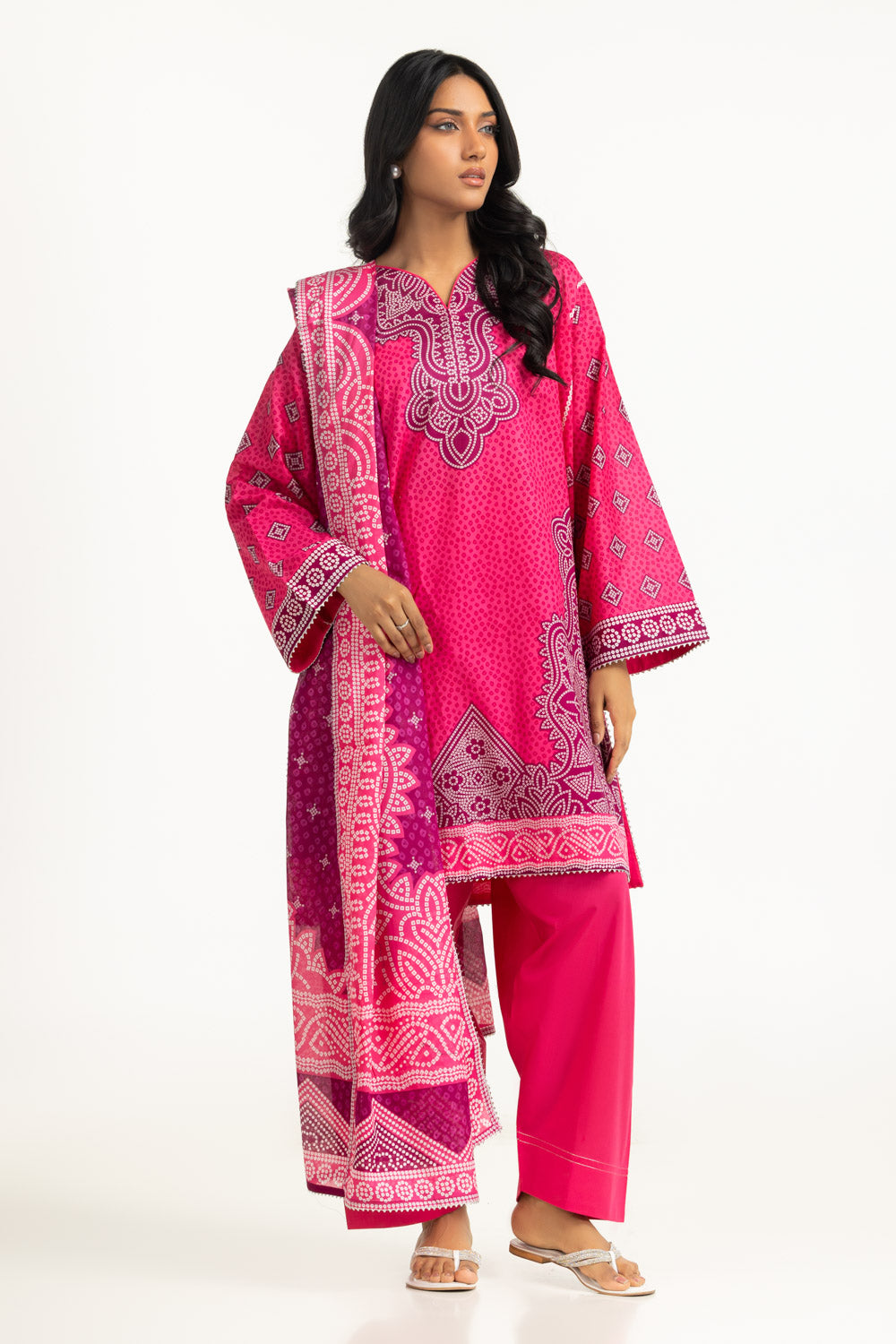 3Pc Lawn Printed Suit