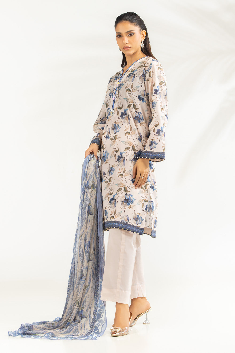 3Pc Lawn Printed Suit