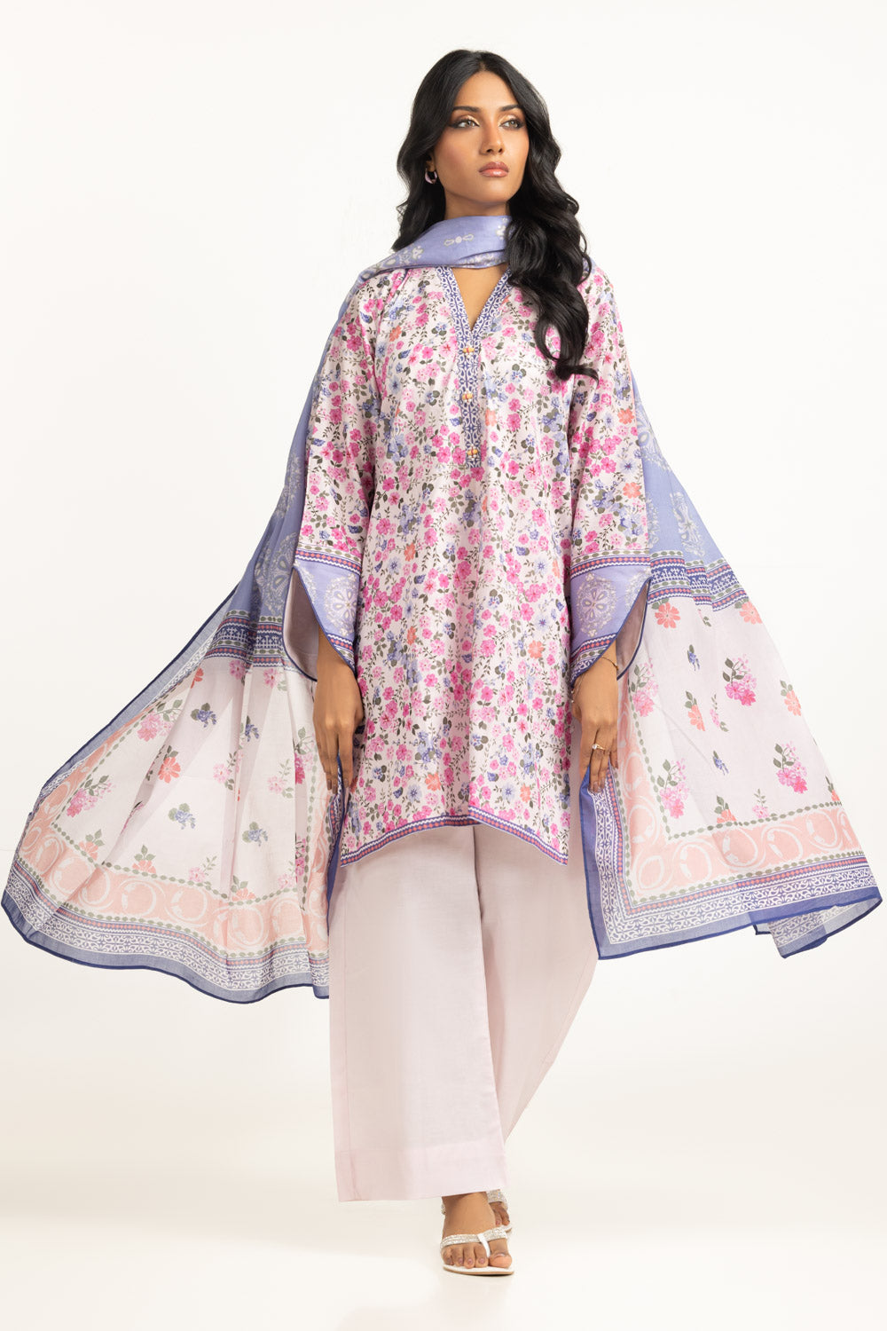 3Pc Lawn Printed Suit