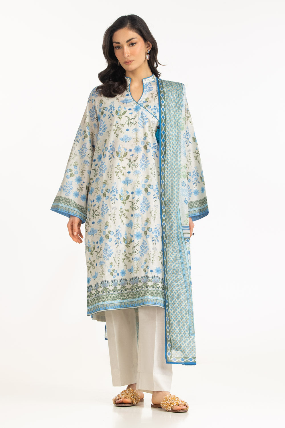3Pc Lawn Printed Suit