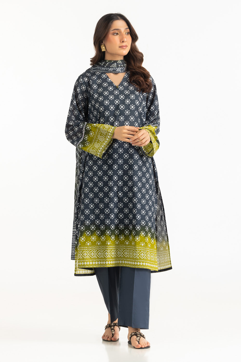 3Pc Lawn Printed Suit