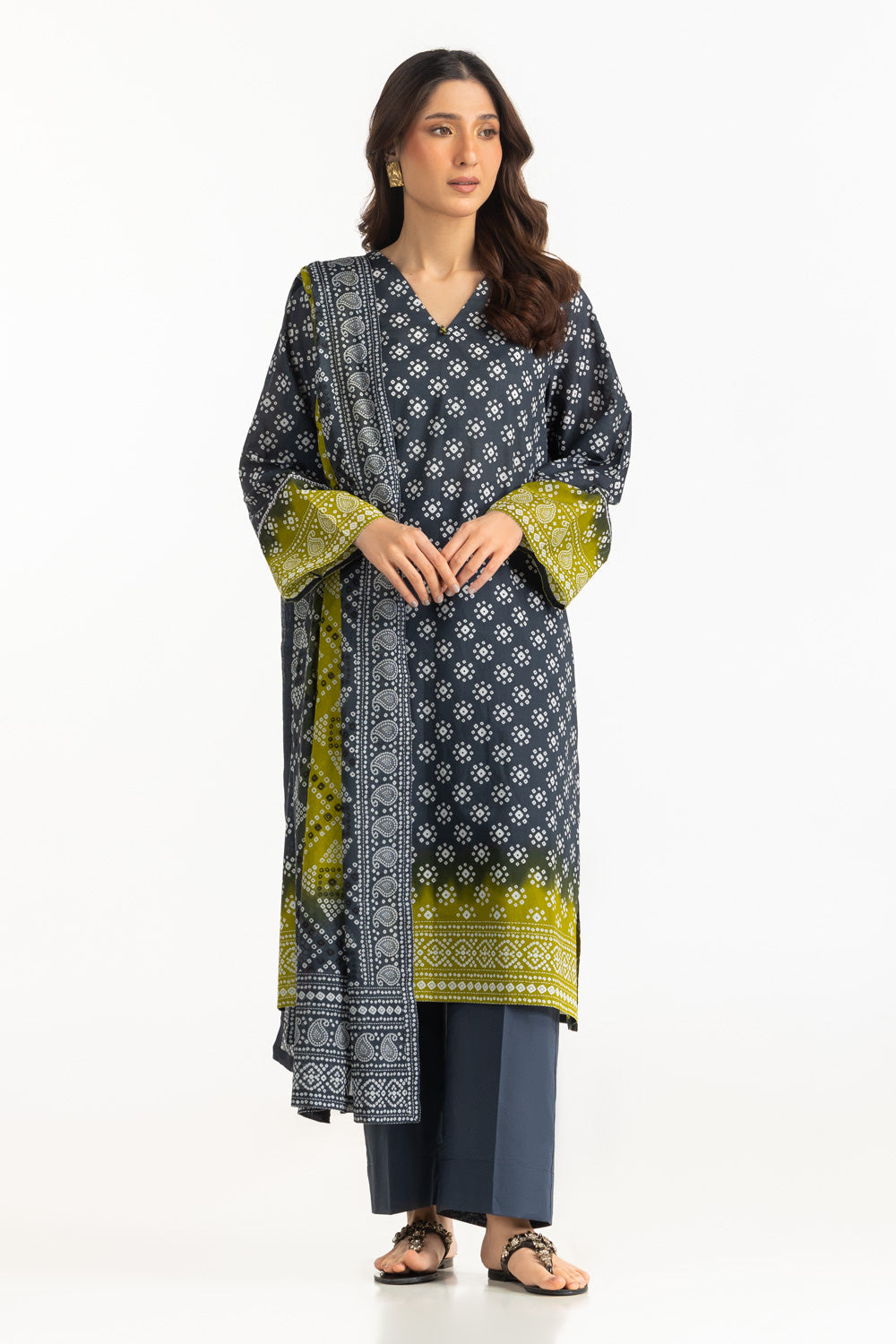3Pc Lawn Printed Suit
