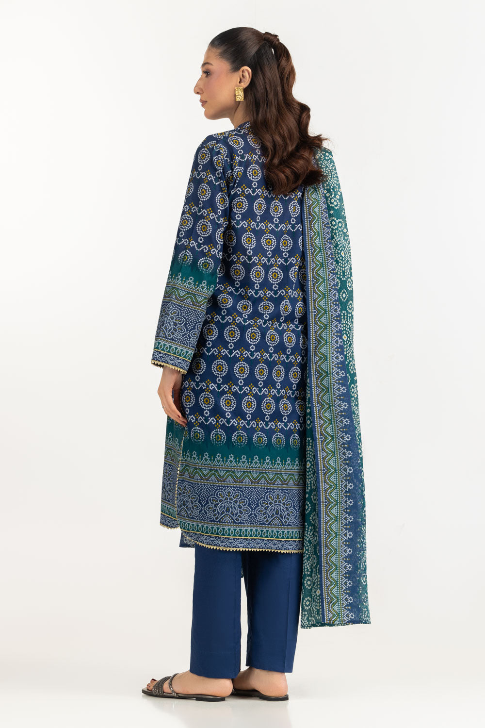 3Pc Lawn Printed Suit