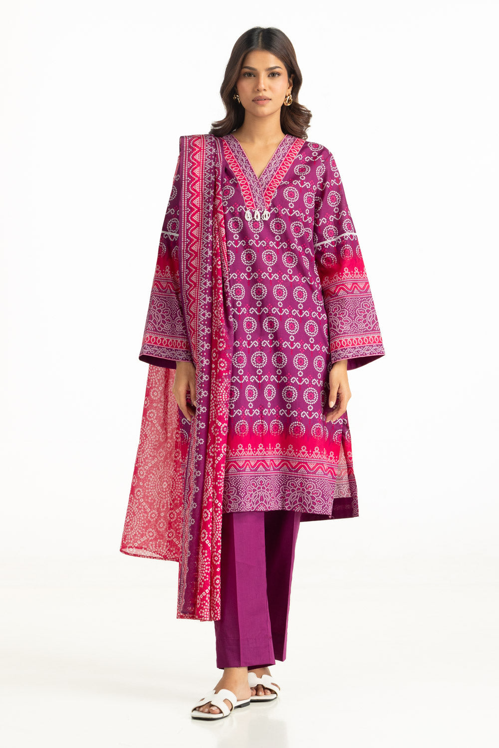 3Pc Lawn Printed Suit