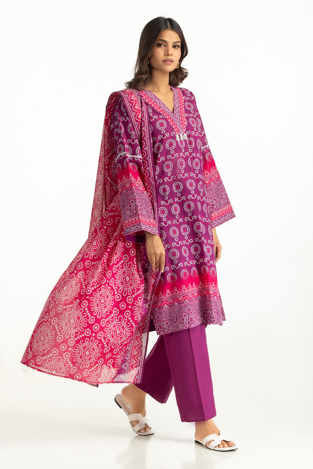 3Pc Lawn Printed Suit