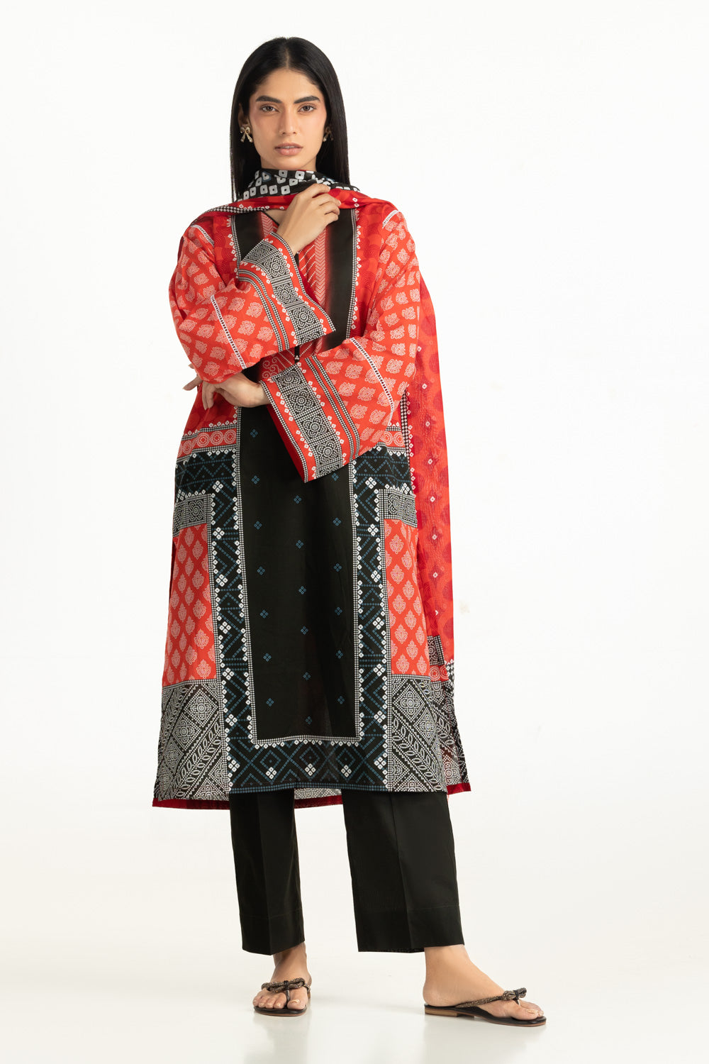 3Pc Lawn Printed Suit