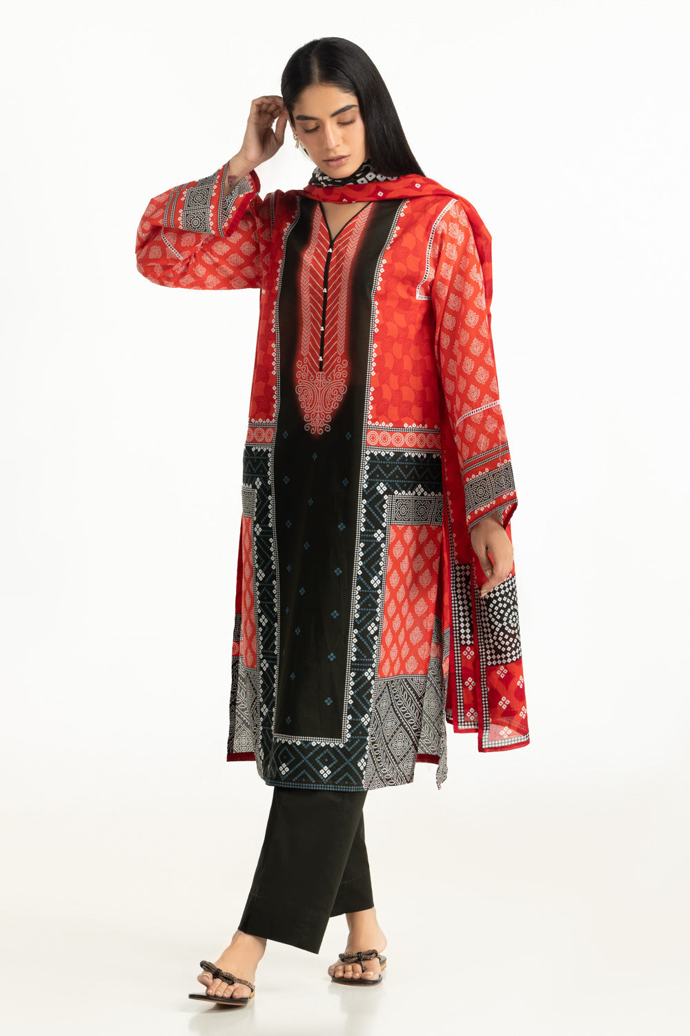 3Pc Lawn Printed Suit