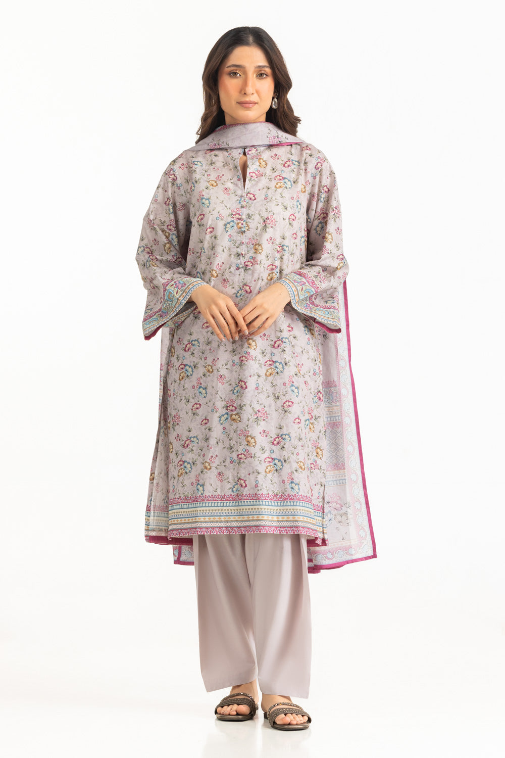 3Pc Lawn Printed Suit