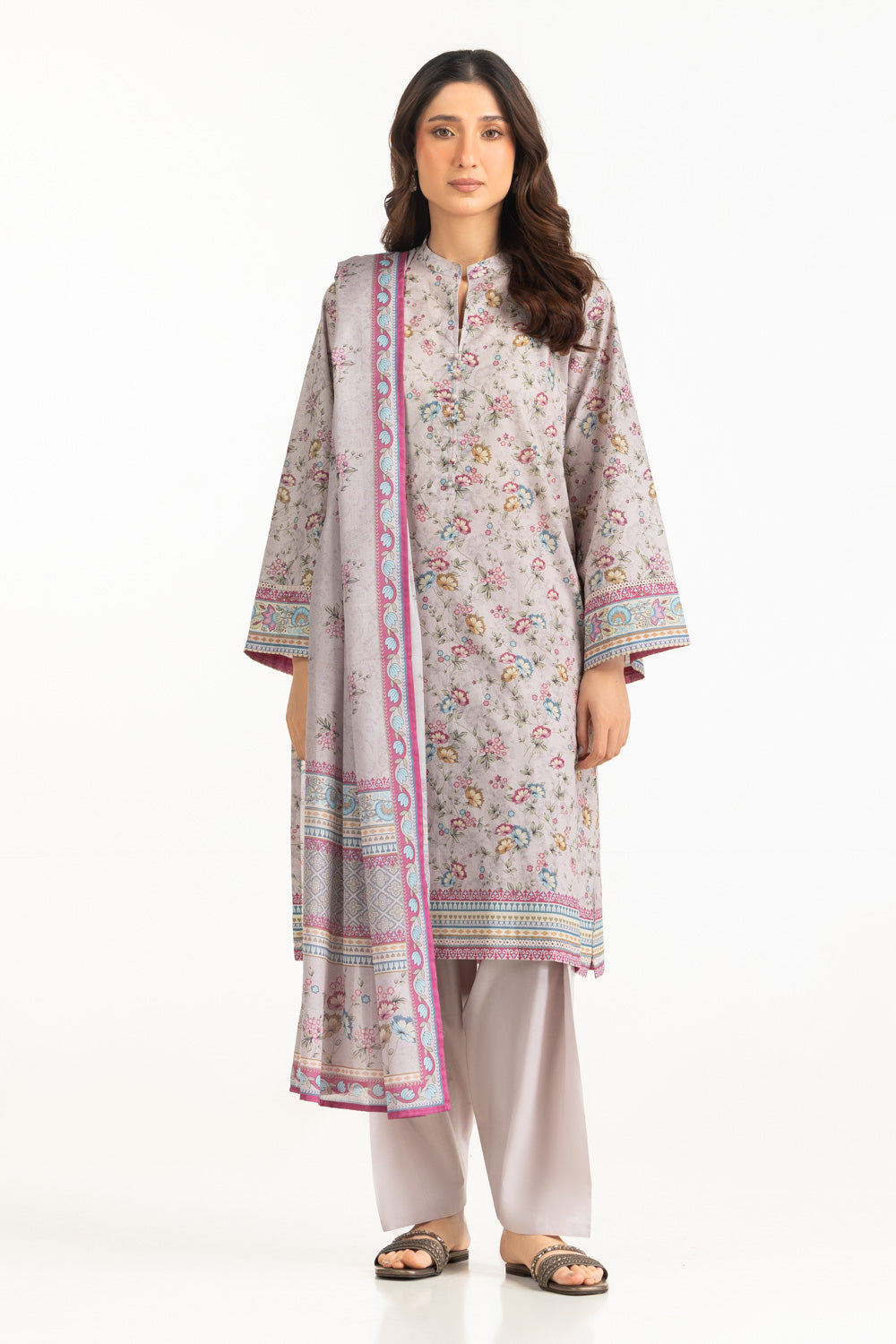 3Pc Lawn Printed Suit