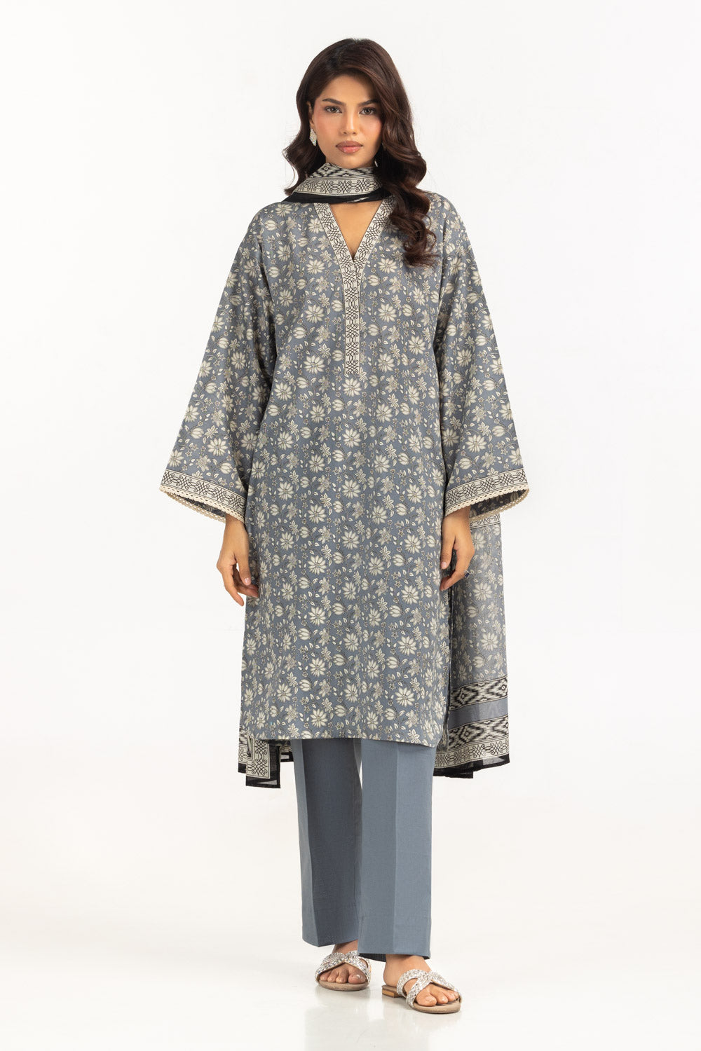 3Pc Lawn Printed Suit