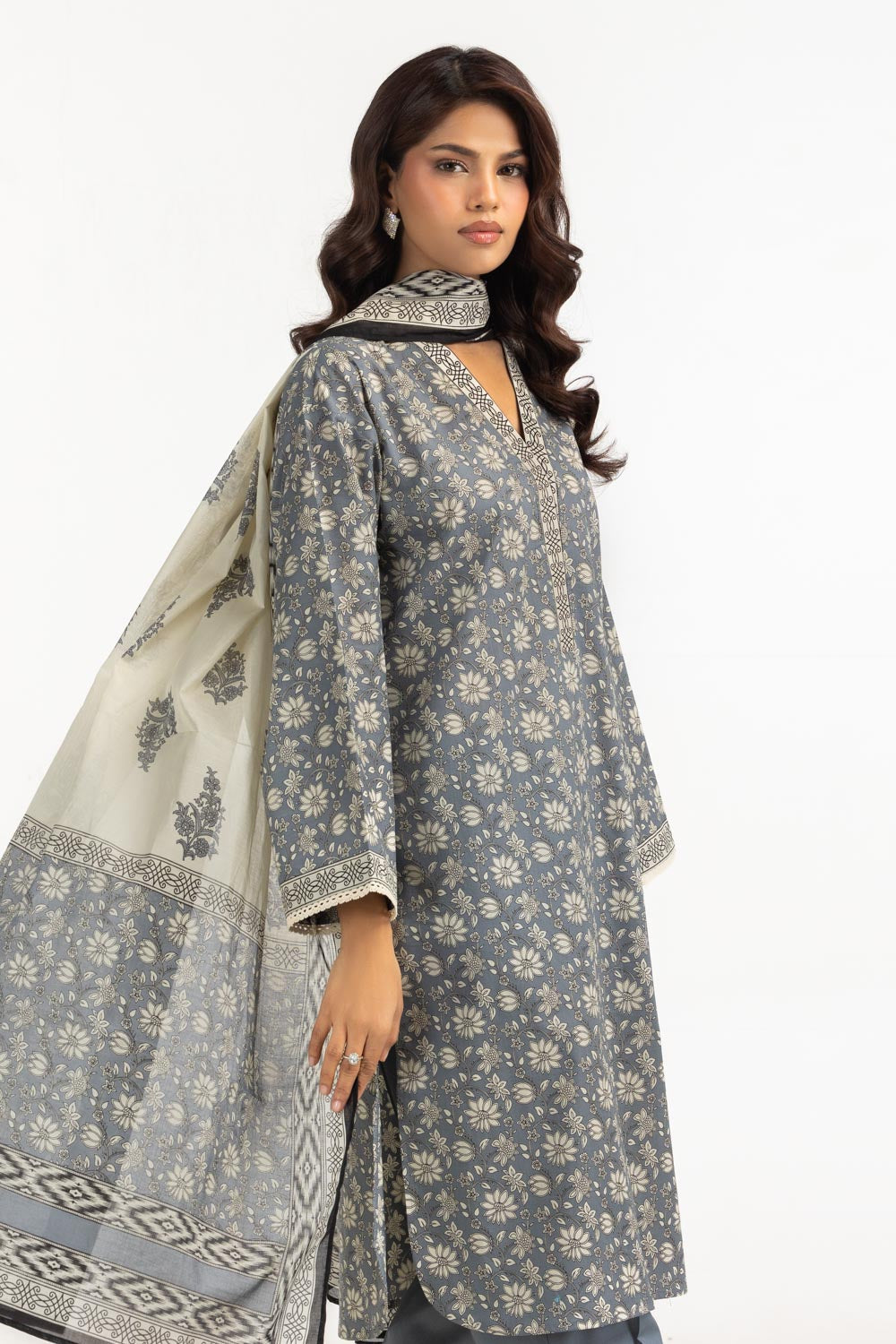 3Pc Lawn Printed Suit