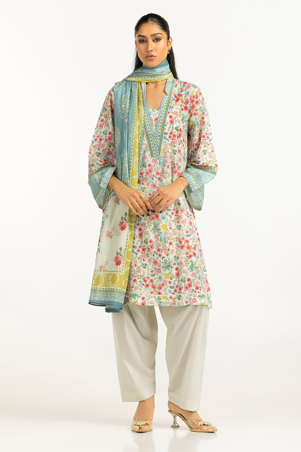 3Pc Lawn Printed Suit