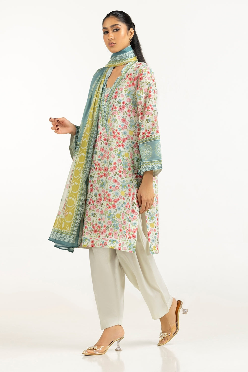 3Pc Lawn Printed Suit