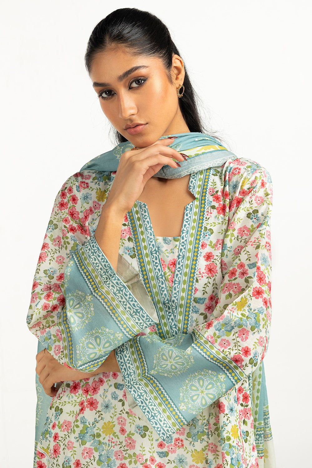 3Pc Lawn Printed Suit