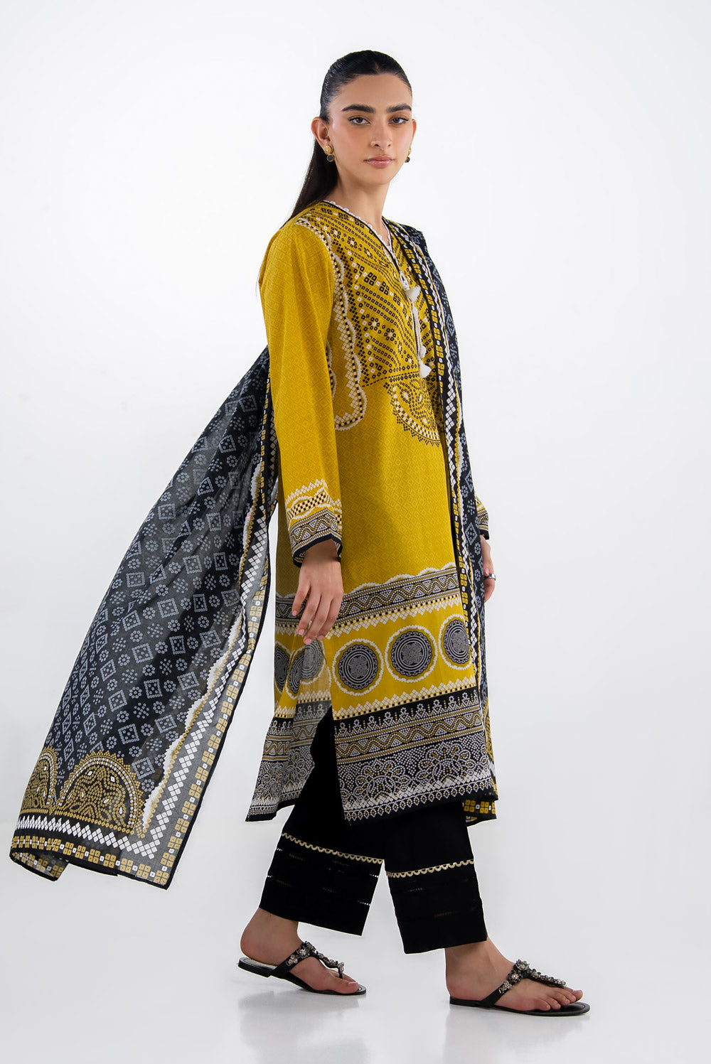 3Pc Lawn Printed Suit