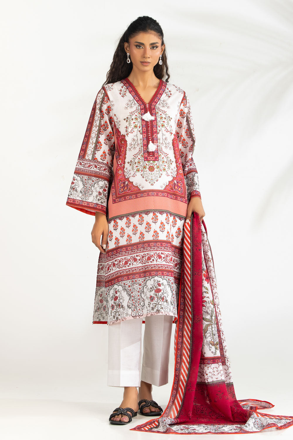 3Pc Lawn Printed Suit