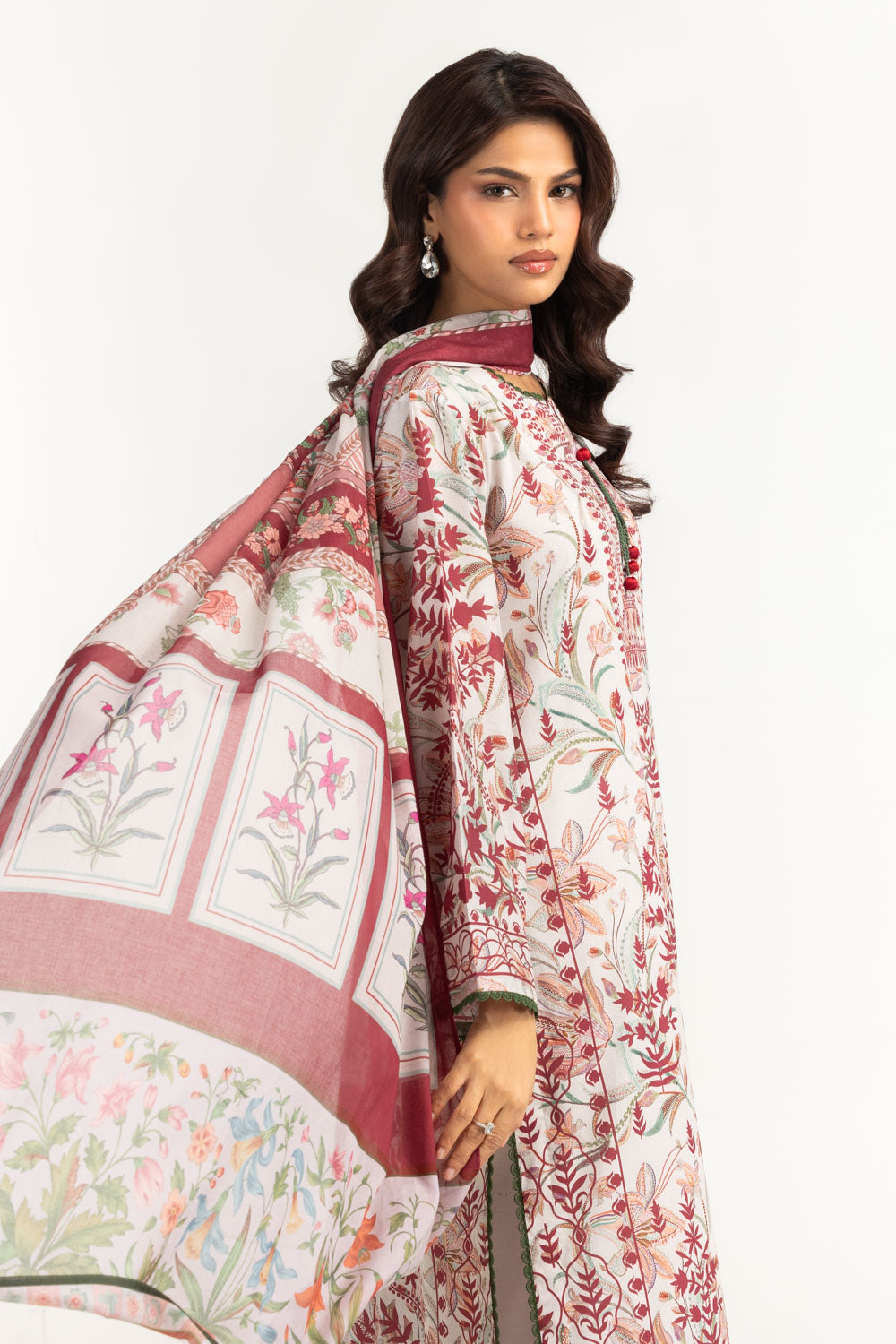 3Pc Lawn Printed Suit