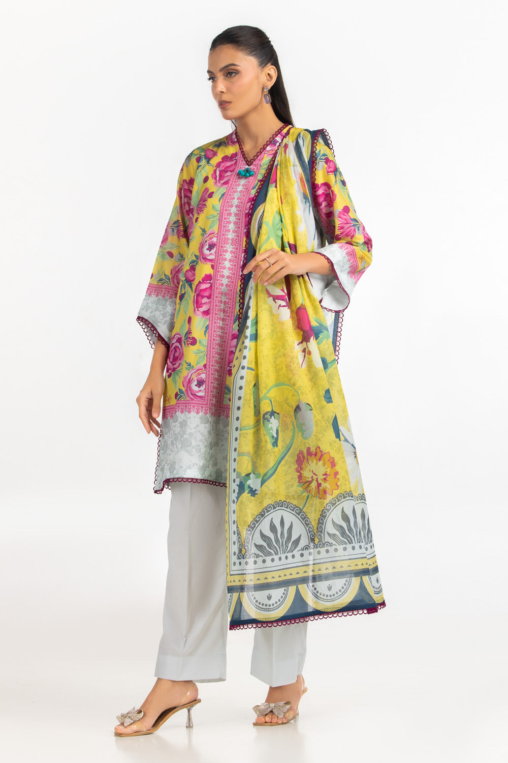 3Pc Lawn Printed Suit