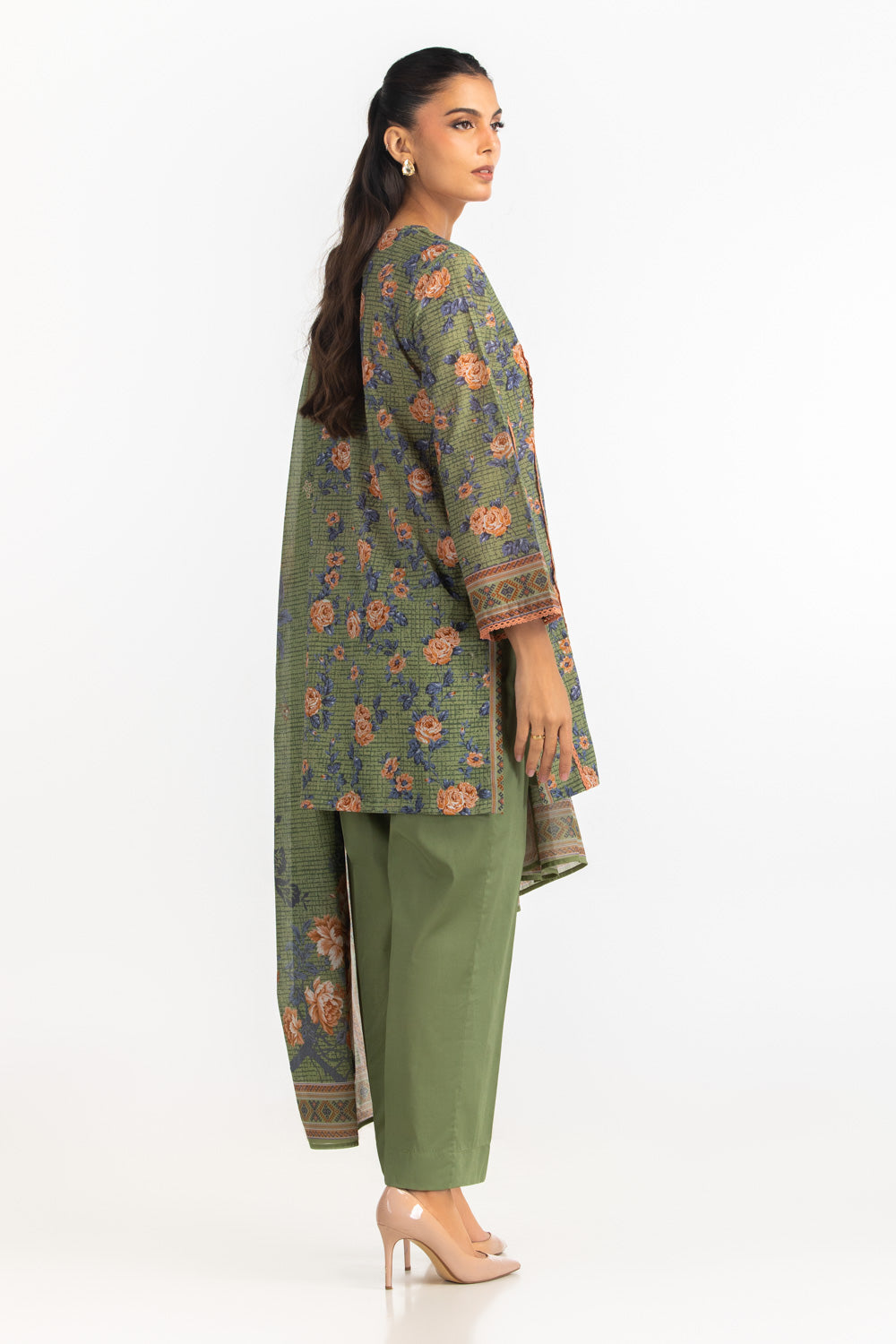 3Pc Lawn Printed Suit