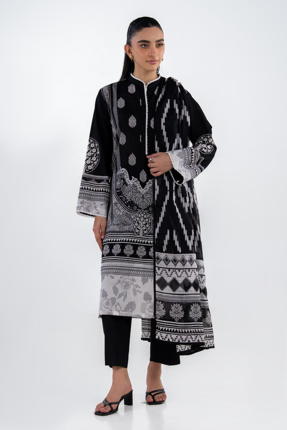 3Pc Lawn Printed Suit