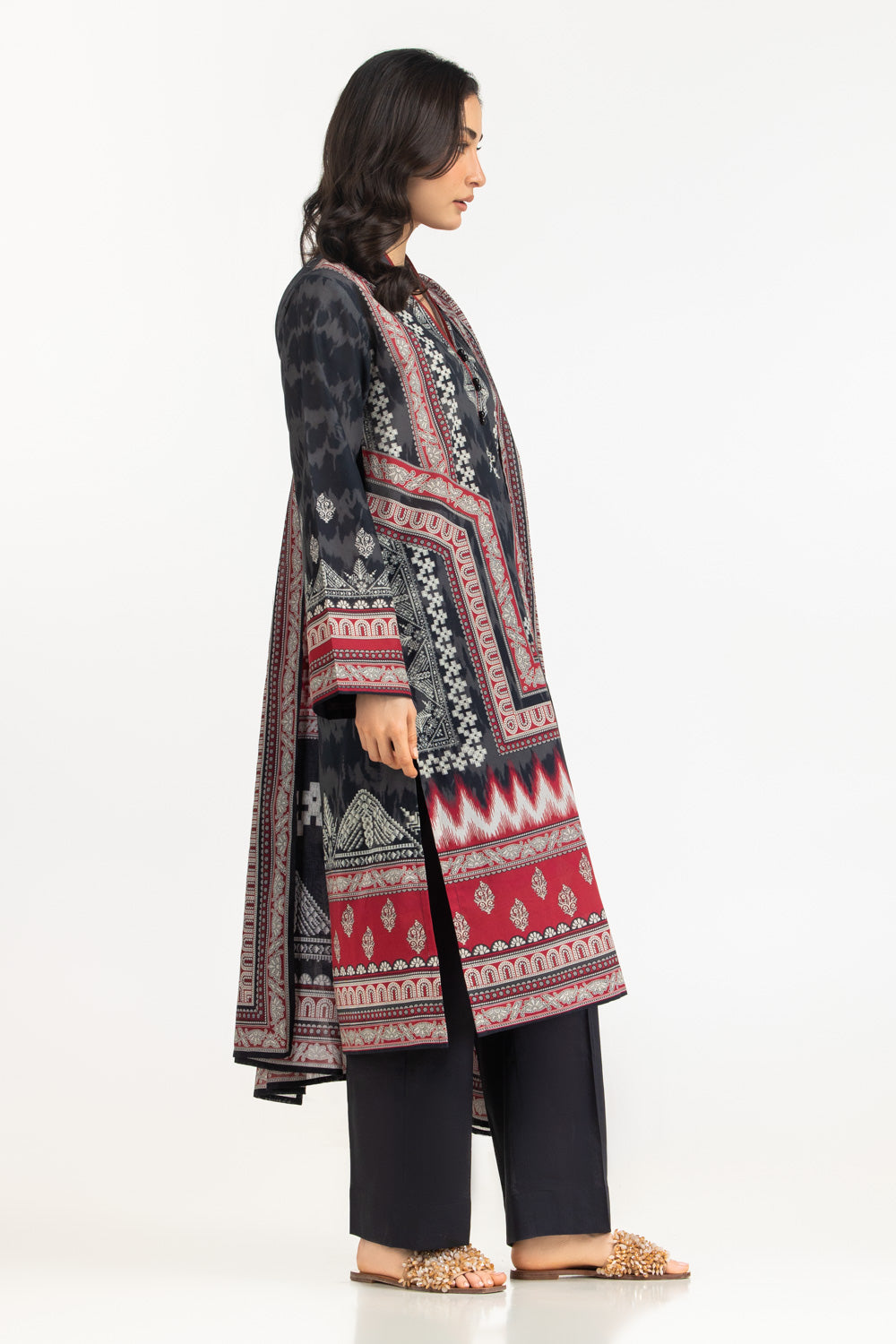 3Pc Lawn Printed Suit