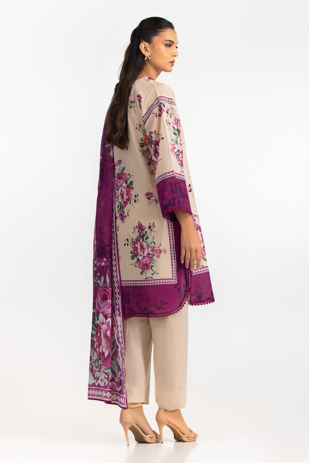 3Pc Lawn Printed Suit
