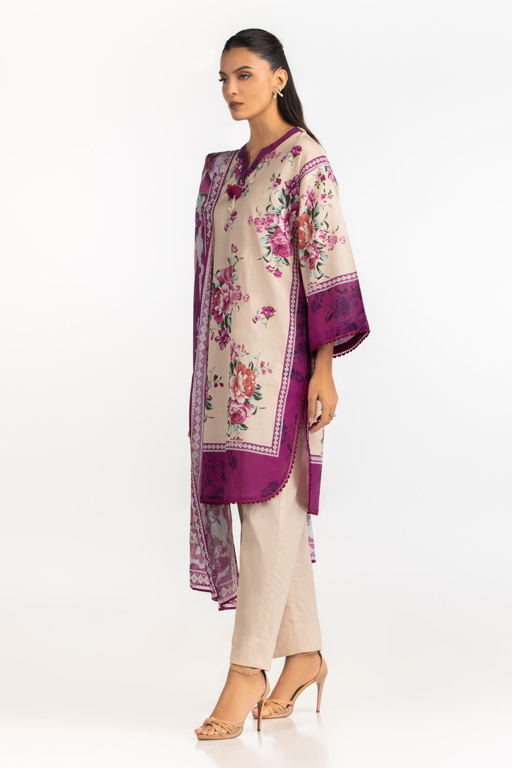 3Pc Lawn Printed Suit