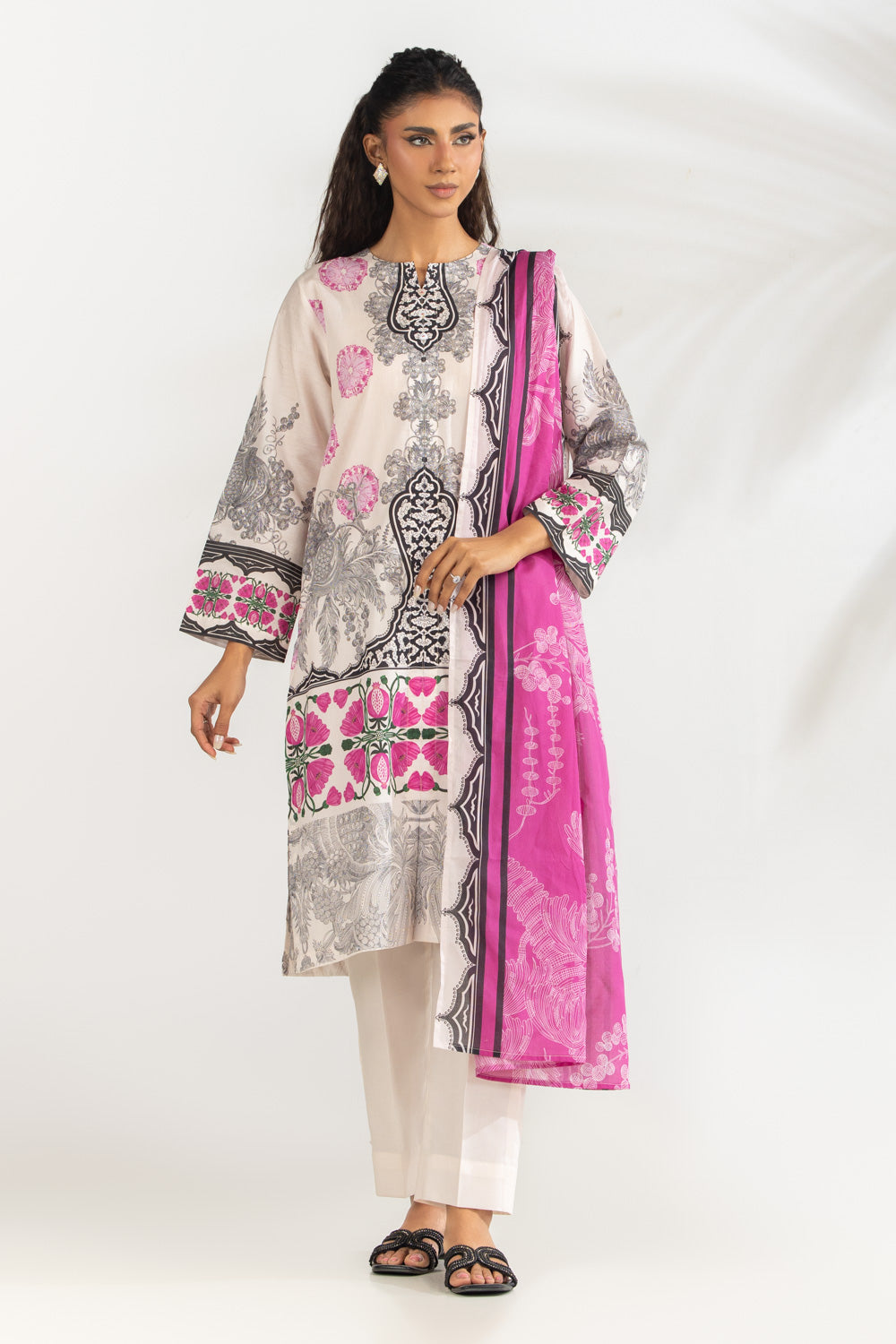 3Pc Lawn Printed Suit