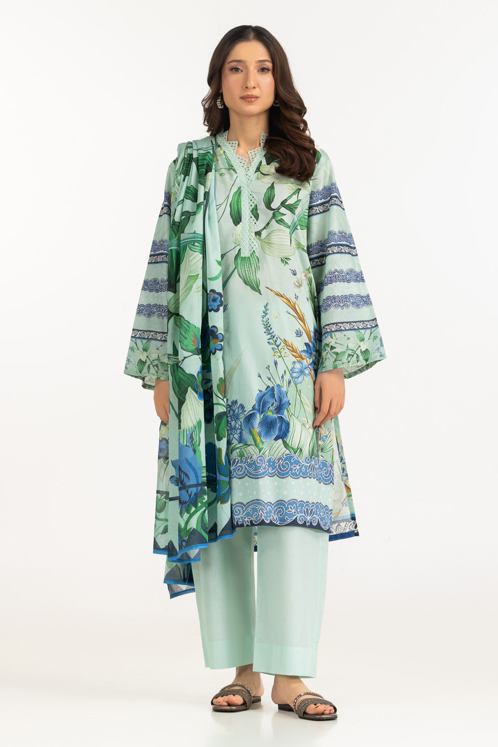 3Pc Lawn Printed Suit
