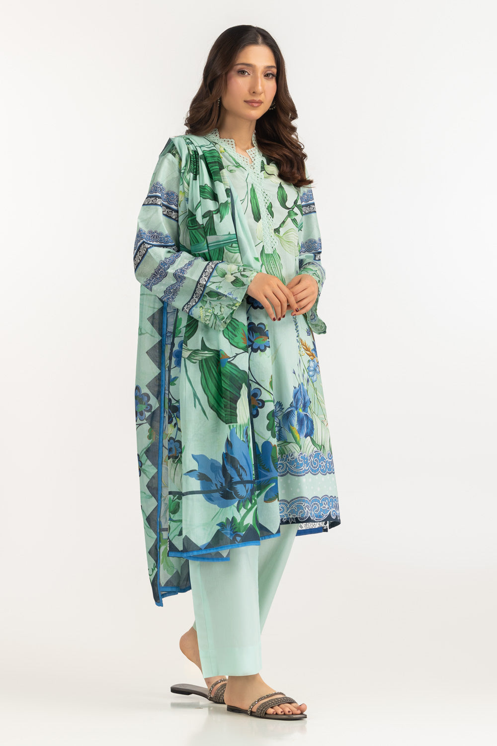 3Pc Lawn Printed Suit