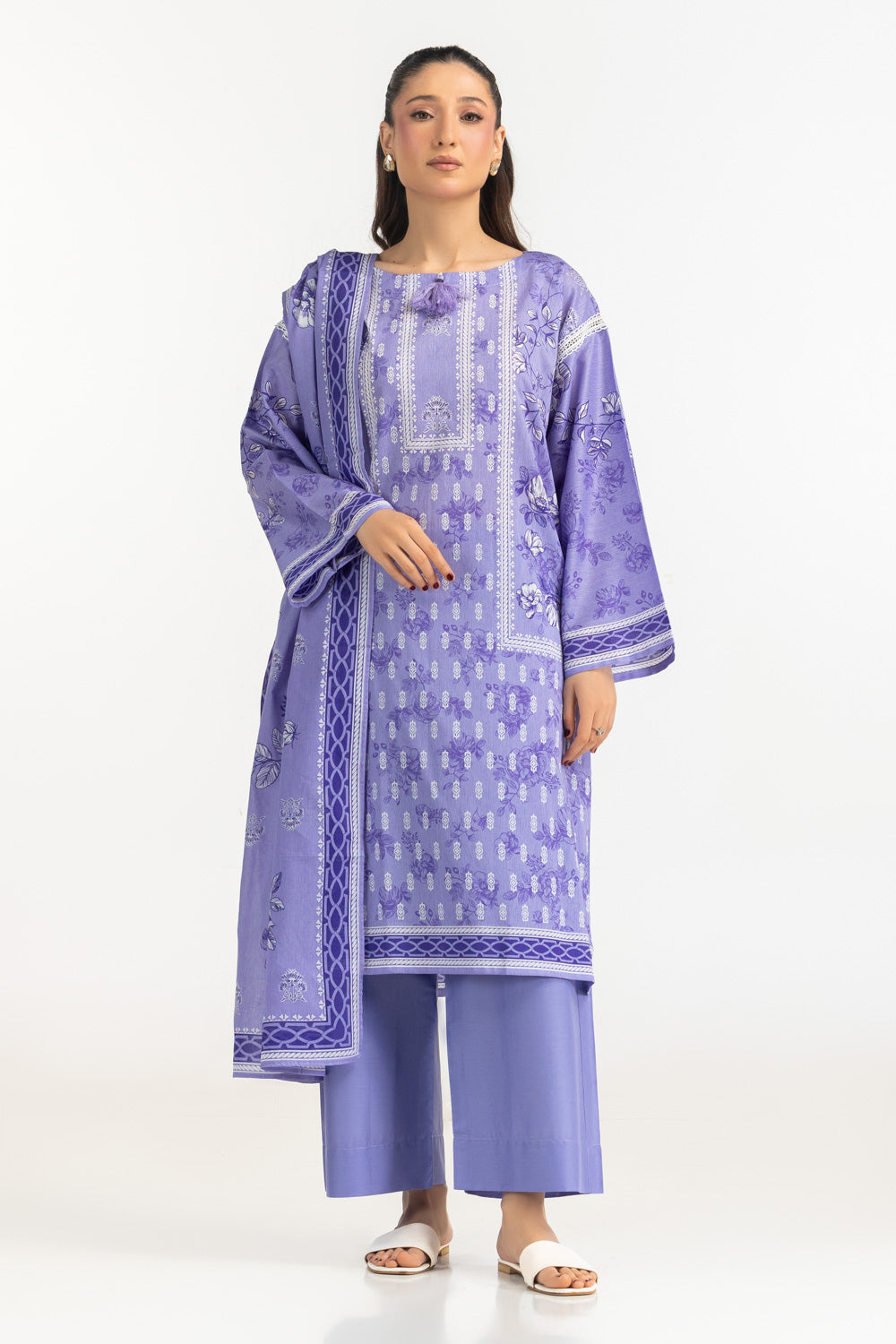 3Pc Lawn Printed Suit