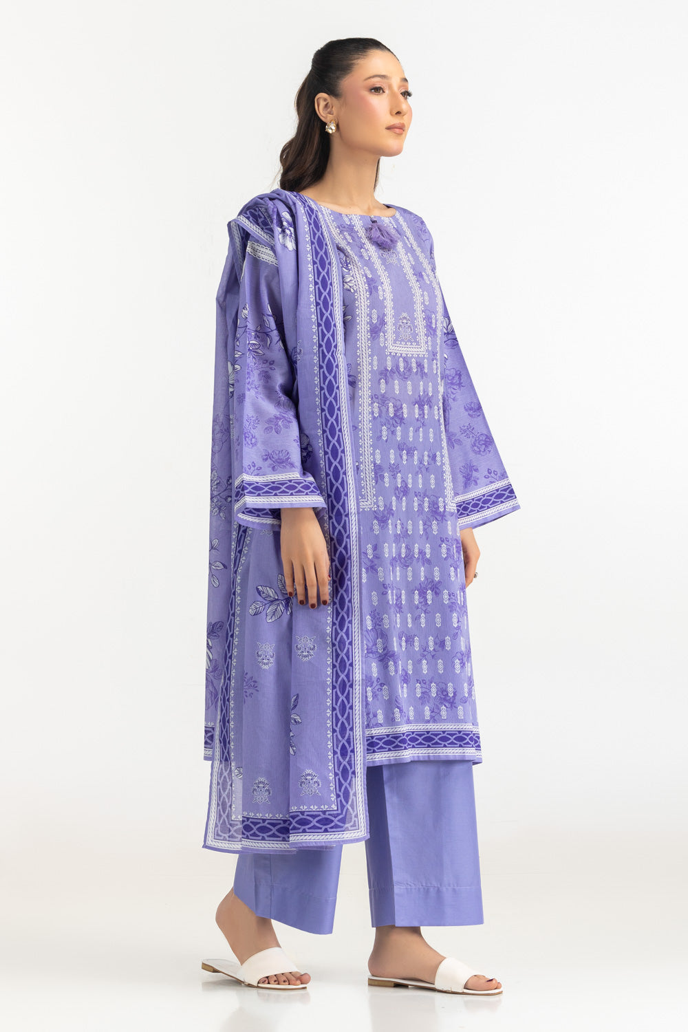 3Pc Lawn Printed Suit
