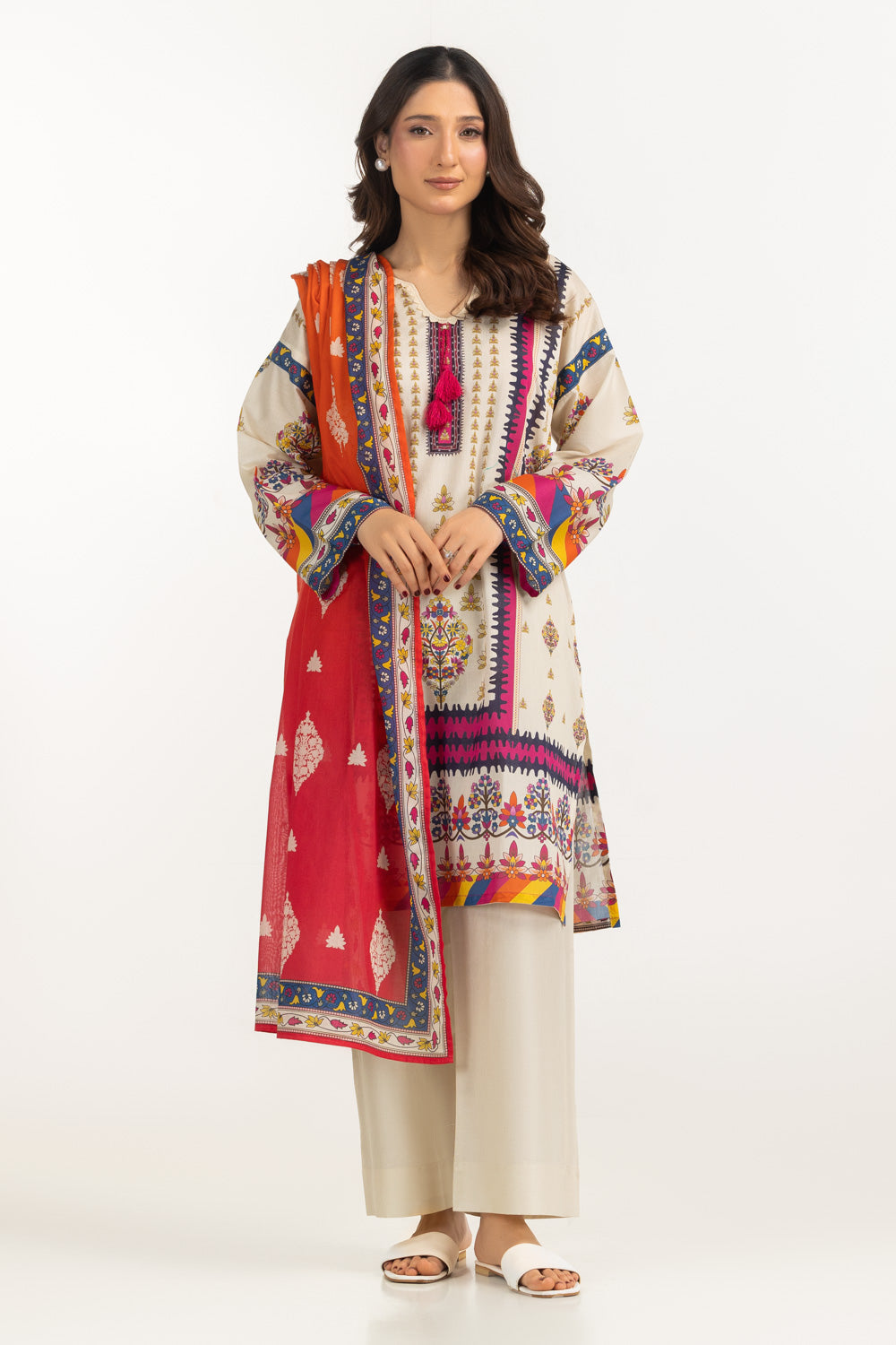 3Pc Lawn Printed Suit