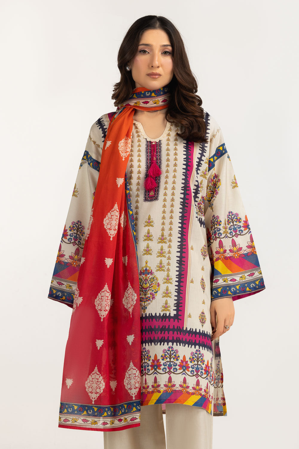 3Pc Lawn Printed Suit