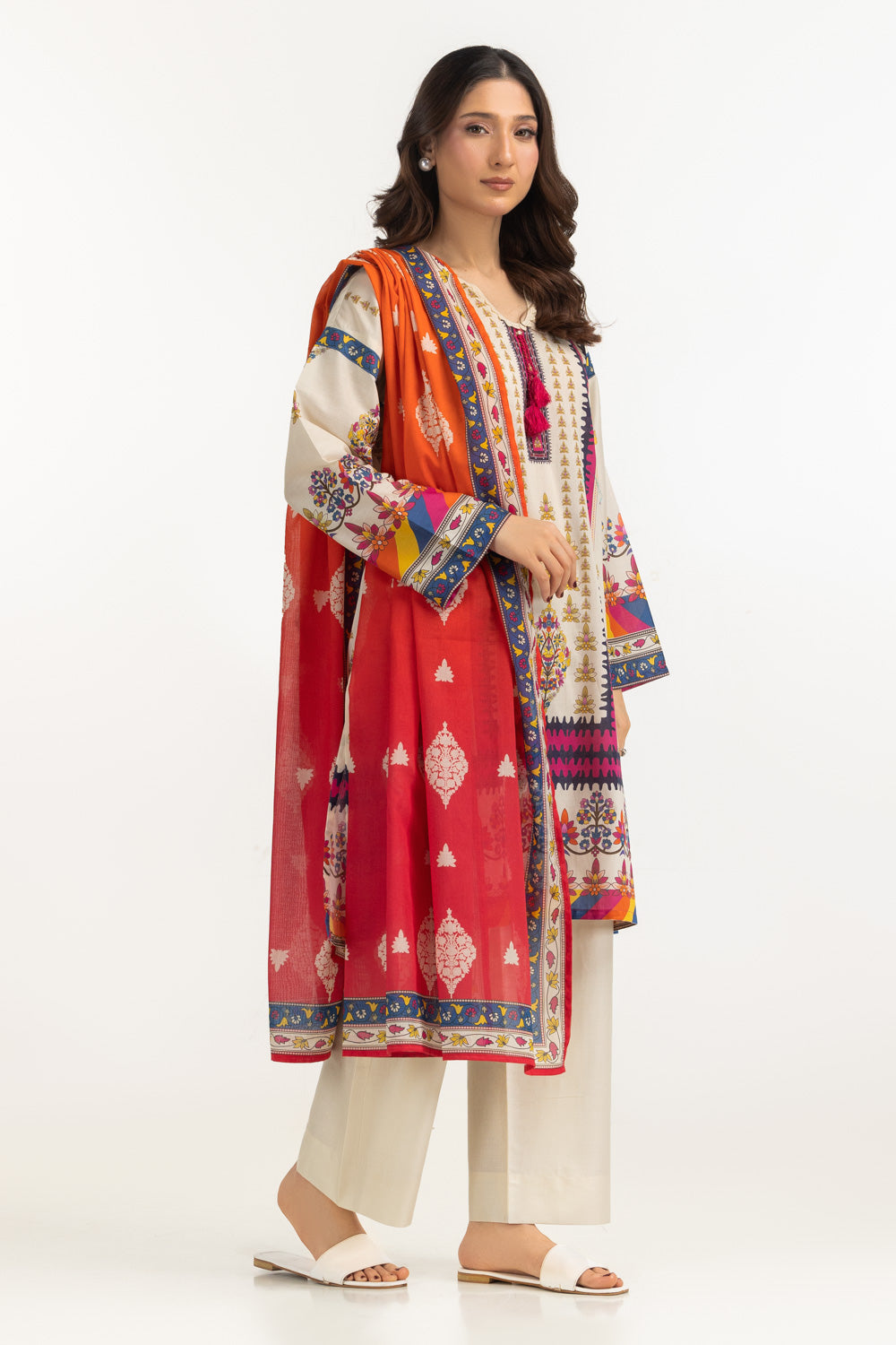 3Pc Lawn Printed Suit
