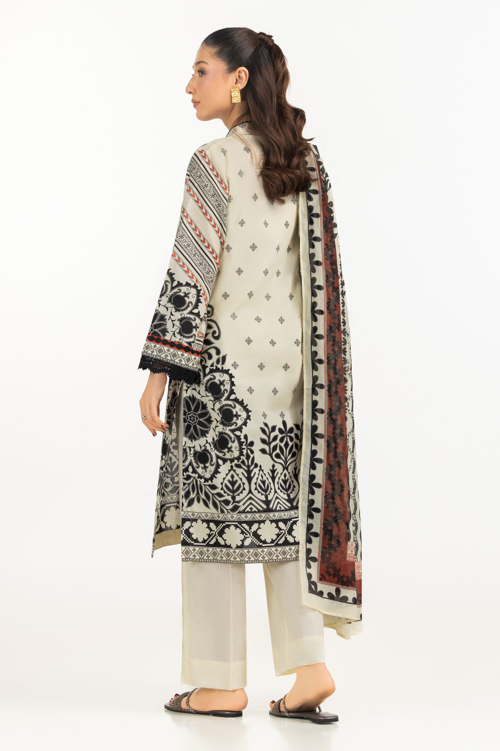 3Pc Lawn Printed Suit