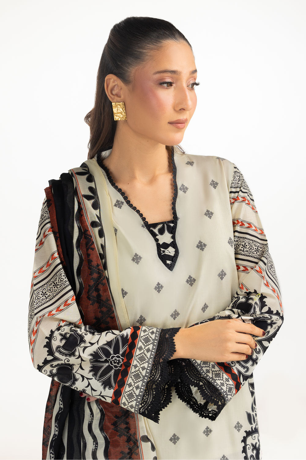 3Pc Lawn Printed Suit