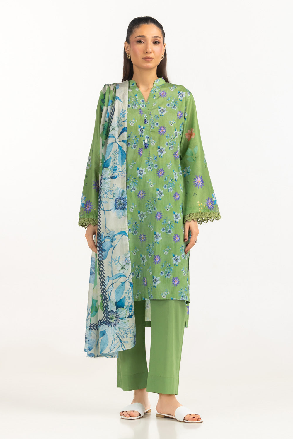 3Pc Lawn Printed Suit