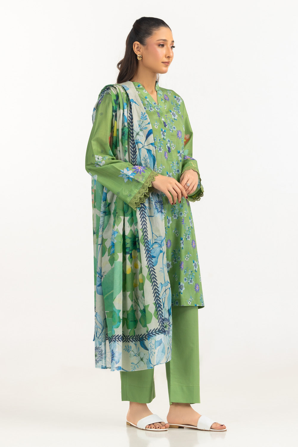 3Pc Lawn Printed Suit